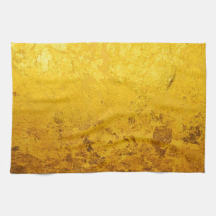 Linge De Cuisine Motif d'OR/feuille d'or PURS