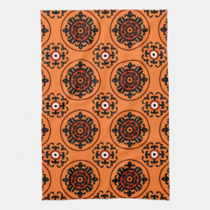 Linge De Cuisine Motif d'Orange Suzani