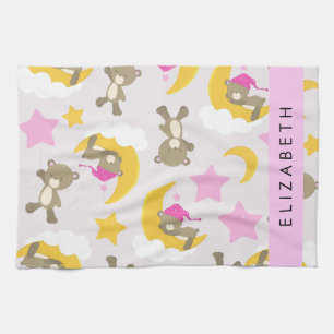 Linge De Cuisine Motif D'Ours, Nounours, Étoiles, Votre Nom