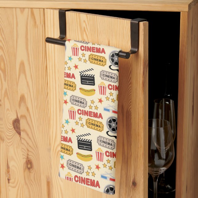 Linge De Cuisine Motif du cinéma (Pliage en tiers)