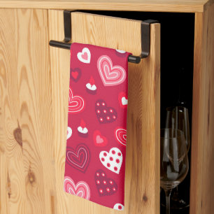 Linge De Cuisine Motif du coeur de la Saint Valentin