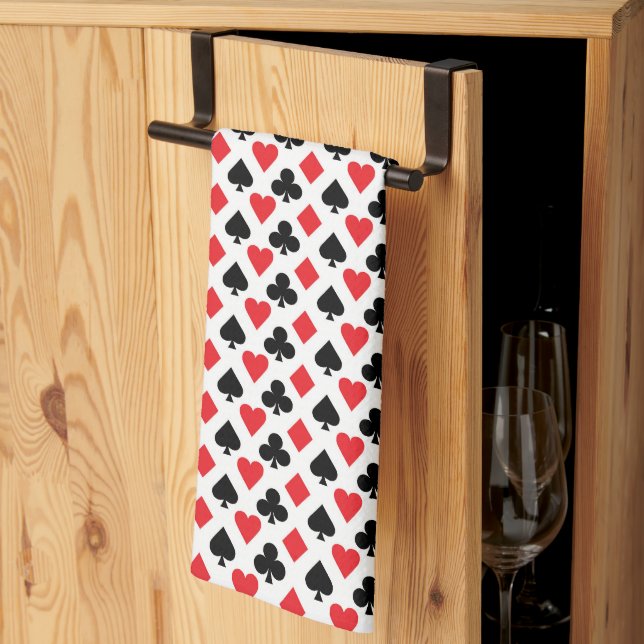Linge De Cuisine Motif du pont de cartes (Pliage en tiers)