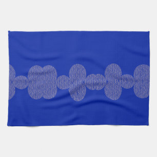 Linge De Cuisine Motif élégant rose Peach sur bleu