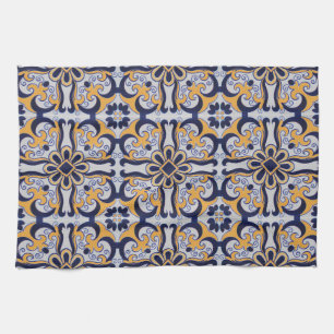 Linge De Cuisine Motif en tuiles portugaises