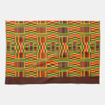 Motif ethnique coloré de Kente