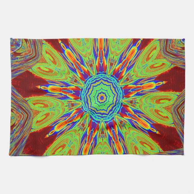 Linge De Cuisine Motif ethnique d'Asie africaine (Horizontal)