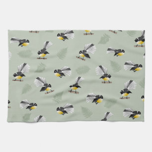 Linge De Cuisine Motif Fantail NZ
