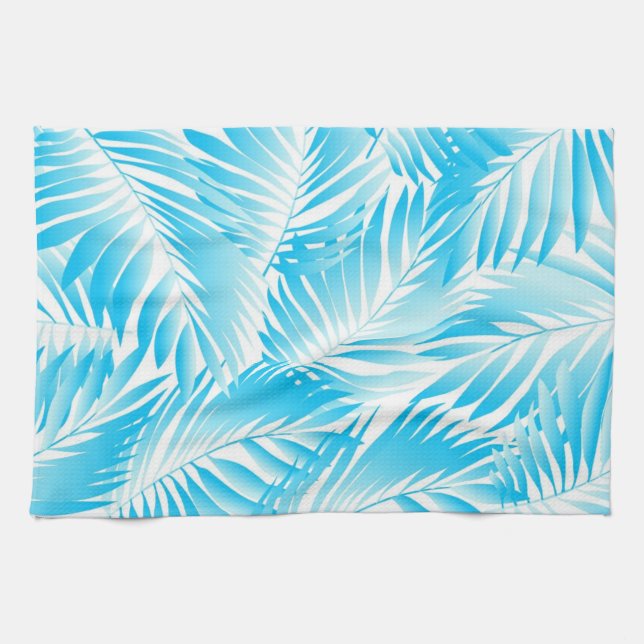 Linge De Cuisine motif feuille (Horizontal)