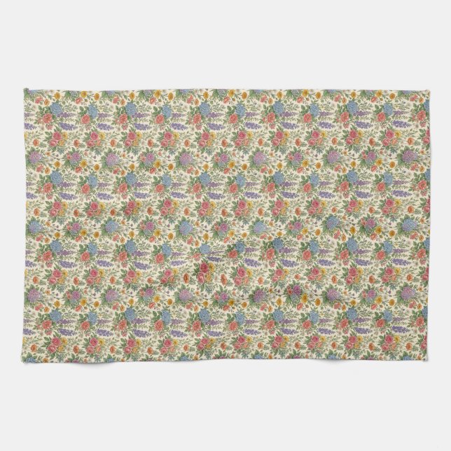 Linge De Cuisine Motif floral (Horizontal)