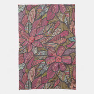 Linge De Cuisine Motif floral 4