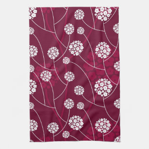 Linge De Cuisine Motif floral abstrait