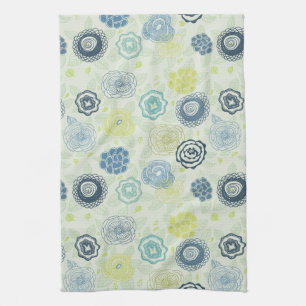 Linge De Cuisine Motif floral élégant avec les fleurs mignonnes