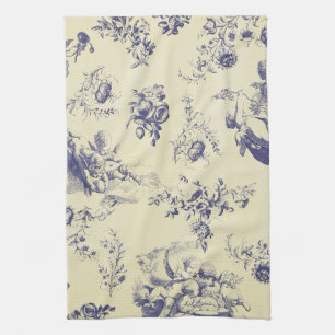 Linge De Cuisine Motif français bleu d'ange de pays de Toile