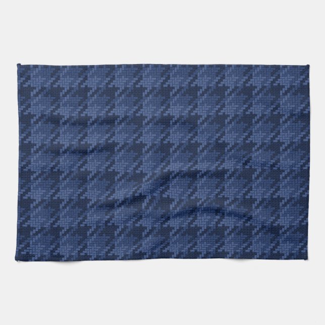 Linge De Cuisine Motif frappant de formes bleues (Horizontal)