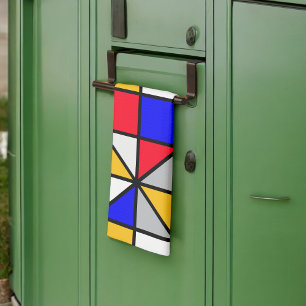 Linge De Cuisine Motif géométrique Carré multicolore