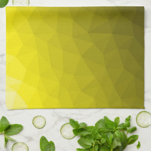 Linge De Cuisine Motif géométrique dégradé foncé jaune