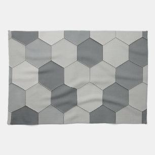 Linge De Cuisine Motif géométrique moderne de carreaux hexagonaux