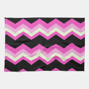 Linge De Cuisine motif girly zigzag fuchsia