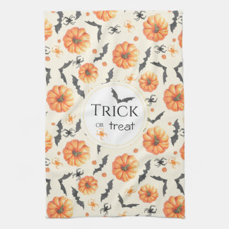 Linge De Cuisine Motif Halloween aquarelle Trick or Treat