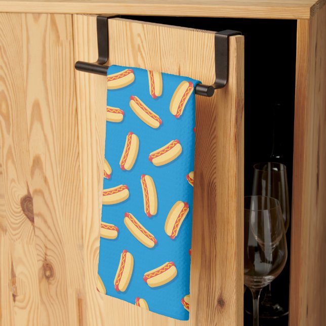 Linge De Cuisine Motif Hotdogs de restauration rapide (Pliage en tiers)