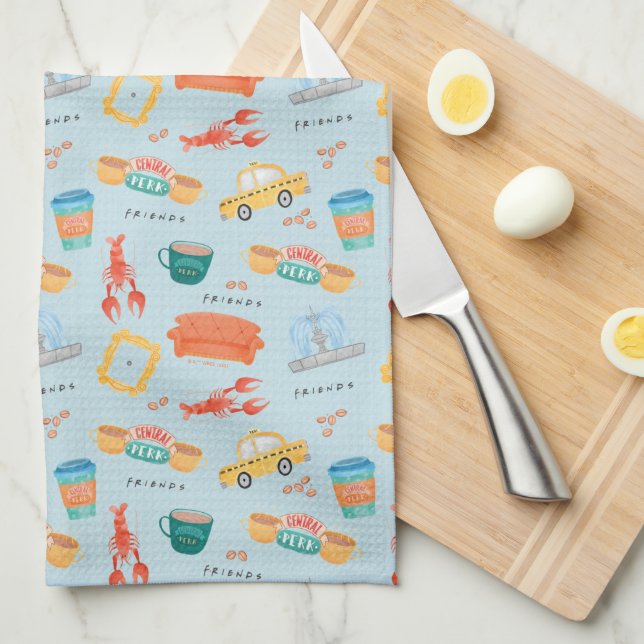 Linge De Cuisine Motif Icônes Classic FRIENDS™ (Quart Plié)