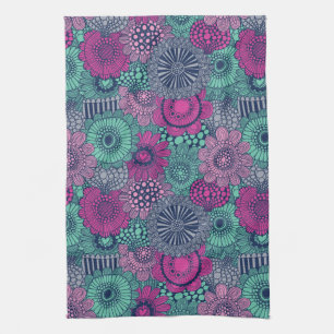 Linge De Cuisine Motif lumineux élégant des fleurs magnifiques