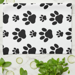 Linge De Cuisine Motif mâle, pattes de chien, Empreintes de pattes,