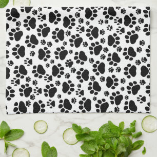 Linge De Cuisine Motif mâle, pattes de chien, Empreintes de pattes,