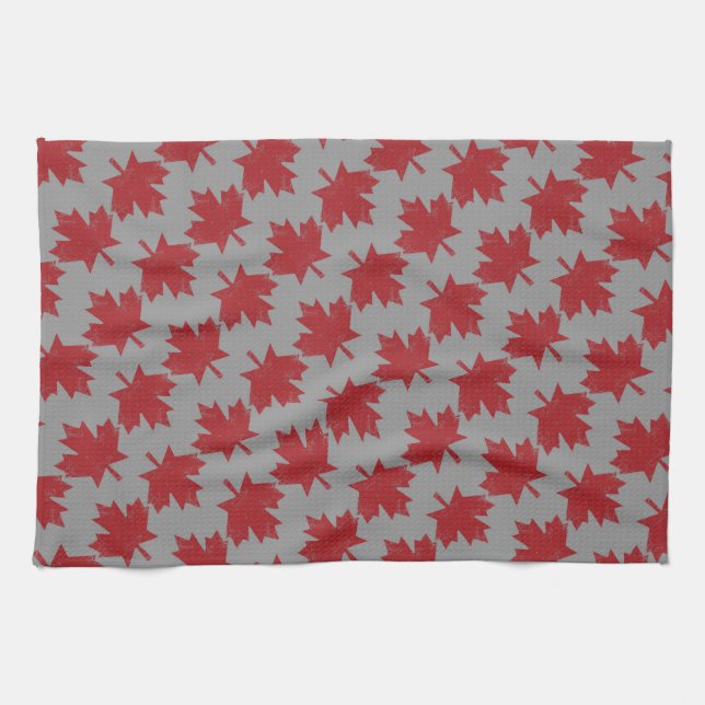 Linge De Cuisine Motif Maple Leaf (Horizontal)