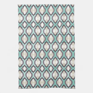 Linge De Cuisine Motif marocain de turquoise