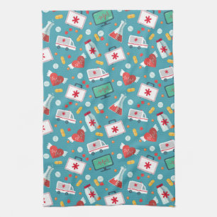 Linge De Cuisine Motif Médicale d'icône