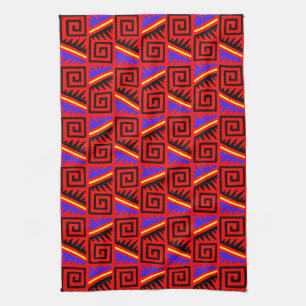 Linge De Cuisine Motif mexicain rouge de fantaisie