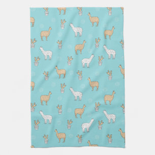 Linge De Cuisine Motif mignon de cactus de lama d'alpaga