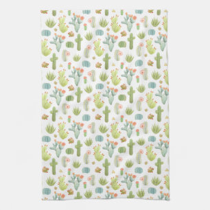 Linge De Cuisine Motif mignon de position de cactus