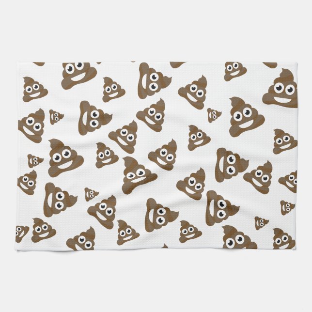 Linge De Cuisine Motif mignon drôle d'Emoji de dunette (Horizontal)