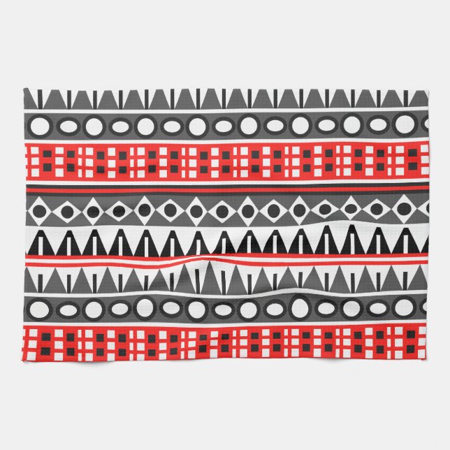 Linge De Cuisine Motif natif Aztec (Horizontal)