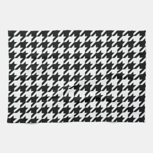 Linge De Cuisine Motif noir blanc de Houndstooth