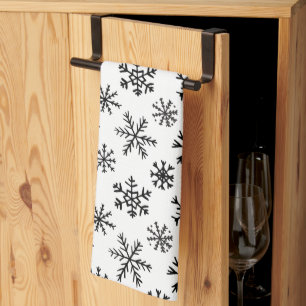 Linge De Cuisine Motif noir et blanc