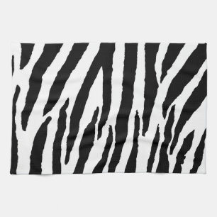 Linge De Cuisine Motif noir et blanc à la mode de zèbre