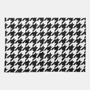Linge De Cuisine Motif noir et blanc de pied-de-poule