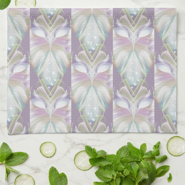 Linge De Cuisine Motif Oracle Owl Pastel Purple (Plié)