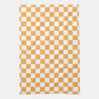 Motif orange de damier