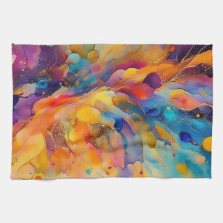 Linge De Cuisine Motif Paint Splatter 2