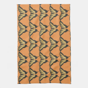 Linge De Cuisine Motif papillon orange