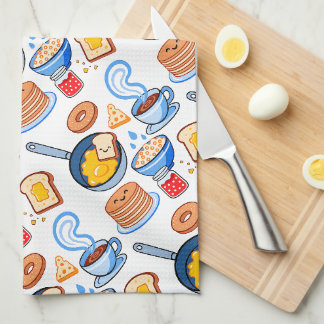 Linge De Cuisine Motif petit-déjeuner mignon – Nourriture kawaii sa