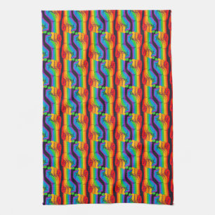 Linge De Cuisine Motif Rainbow Fist