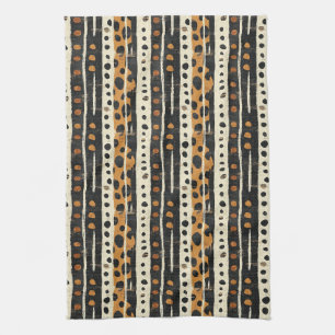 Linge De Cuisine Motif rayure rustique sud-ouest (3)