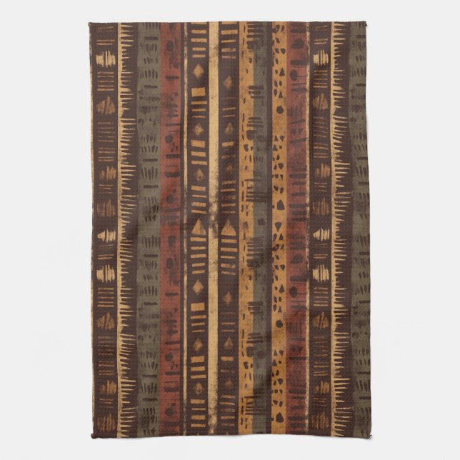 Linge De Cuisine Motif rayure rustique sud-ouest (5) (Vertical)