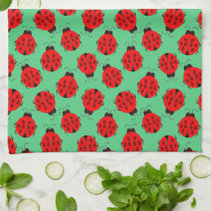 Linge De Cuisine Motif Red Ladybug