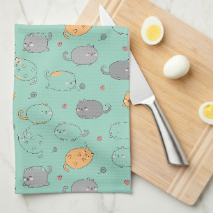 Linge De Cuisine Motif Rêves de Chat Endormi Mignon & Confortable